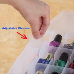 48 Bottles Transparent Nail Storage Box