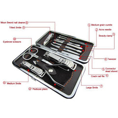 Stone Pattern Case+12 in 1 pcs Nail Clipper Kit