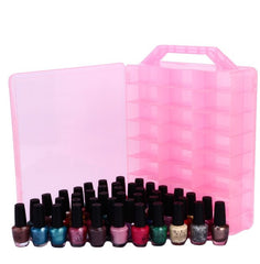 48 Bottles Transparent Nail Storage Box