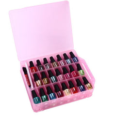 48 Bottles Transparent Nail Storage Box