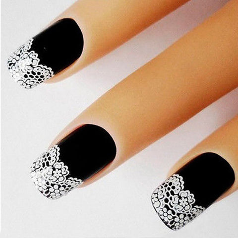 Flower Lace French Art Nail Sticker