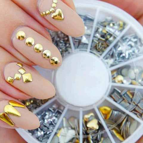 3D Shiny Metallic Luster Nail Decoration